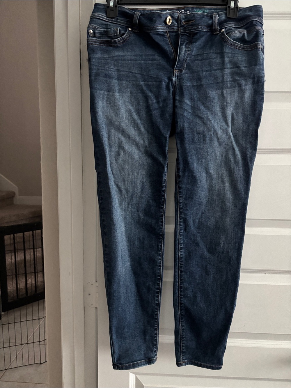 INC International Concepts Women's Dark Blue Straight Leg Jeans